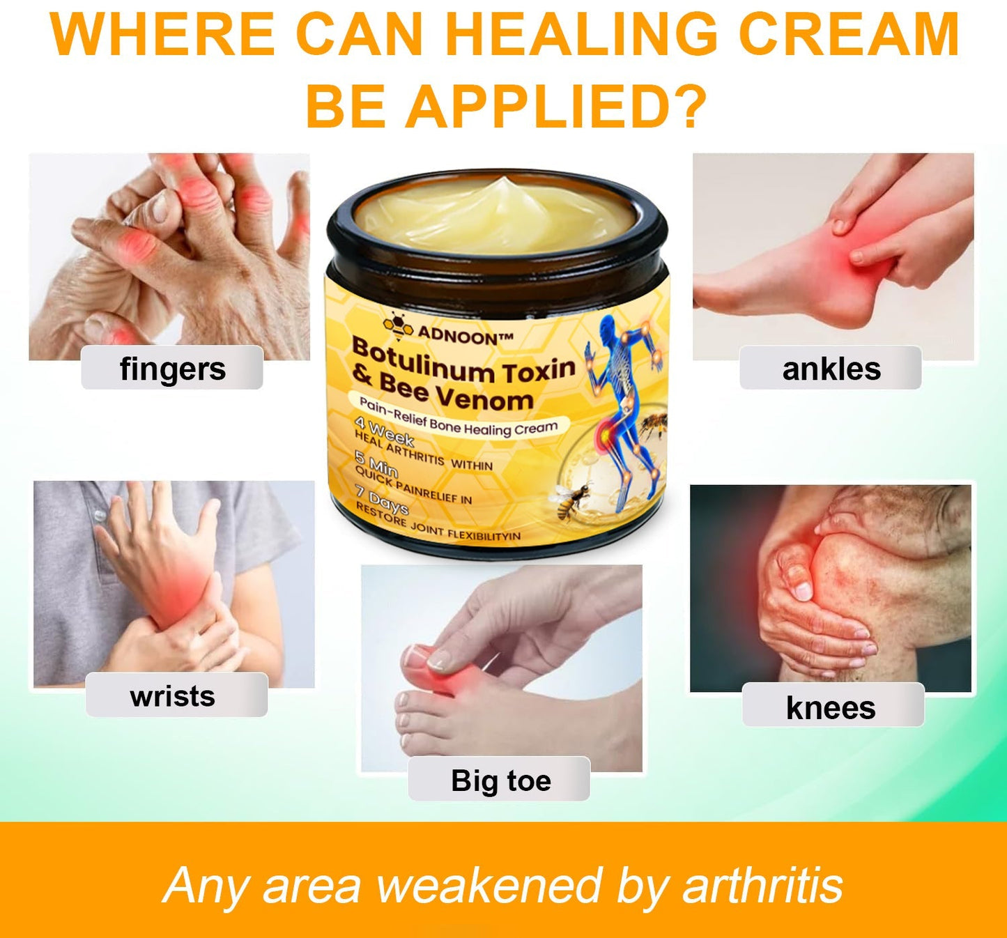 ADNOON® Botulinum Toxin & Bee Venom Pain-Relief Bone Healing Cream(Specially for older adults)